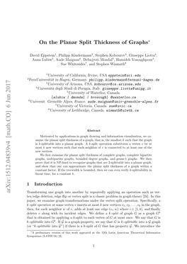 On the Planar Split Thickness of Graphs∗