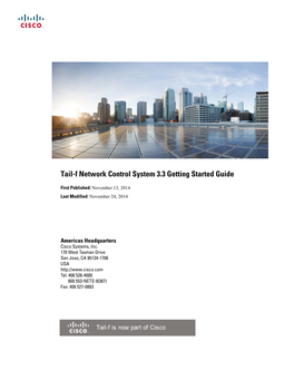 Tail-F Network Control System 3.3 Getting Started Guide