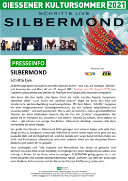 Presseinfo Silbermond