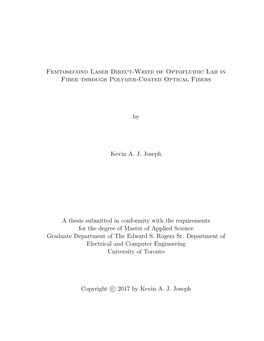 Femtosecond Laser Direct-Write of Optofluidic Lab in Fiber Through Polymer-Coated Optical Fibers