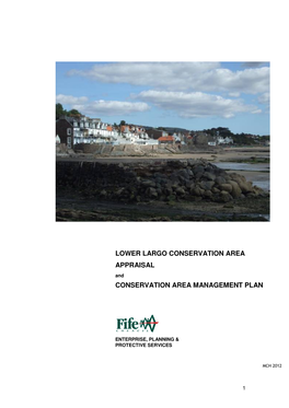 Lower Largo Conservation Area Appraisal and Management Plan