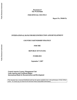 World Bank Document