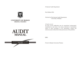 2014/2015 Audit Manual