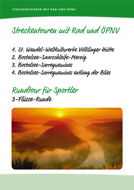 Streckentouren Mit Rad Und ÖPNV Rundtour Für Sportler