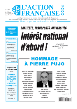 Hommage À Pierre Pujo