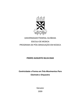 Escola De Música Programa De Pós-Graduação Em Música