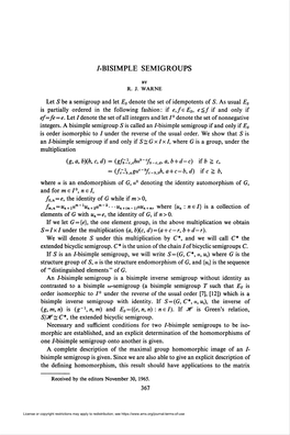 Bisimple Semigroups