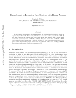 Entanglement in Interactive Proof Systems with Binary Answers