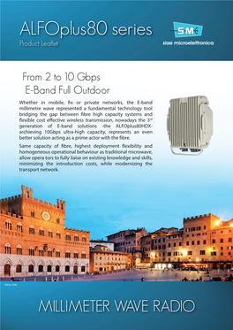 Alfoplus80 Series Product Leaflet