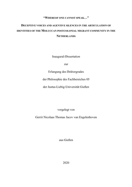 Engelenhovengerlov-2020-12-11.Pdf (1.651Mb)