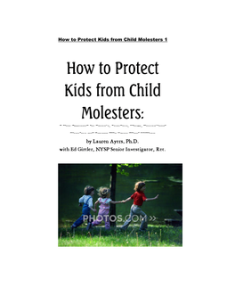 How to Protect Kids from Child Molesters 1