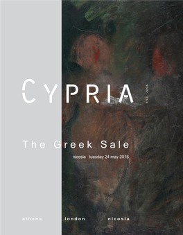 The Greek Sale Nicosia Tuesday 24 May 2016