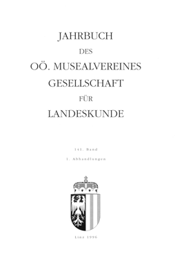 Jahrbuch Oö. Musealvereines Gesellschaft Landeskunde