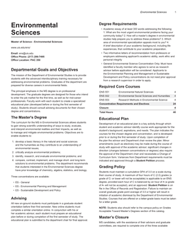 Environmental Sciences 1