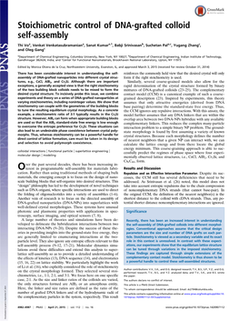 Stoichiometric Control of DNA-Grafted Colloid Self-Assembly