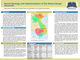 Racial Ideology and Implementation of the Khmer Rouge Genocide