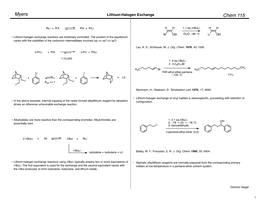 Lithium Halogen Exchange #1 Revised