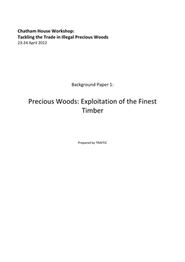 Precious Woods Background Paper 1