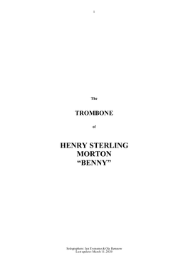 Download the TROMBONE of Benny Morton