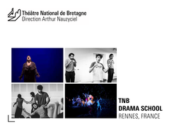 Tnb Drama School Rennes, France a School in the Heart of a National Theater