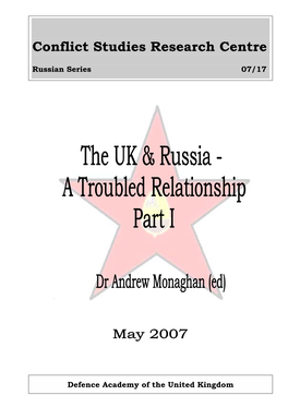 The UK and Russia Which Undermine the Political Relationship