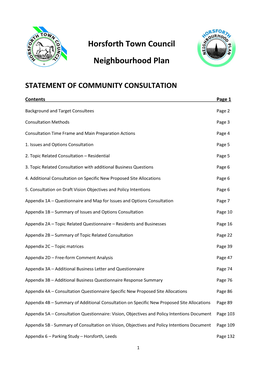 Horsforth Town Council Neighbourhood Plan