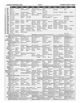 Sunday Morning Grid 12/4/11 Latimes.Com/Tv Times