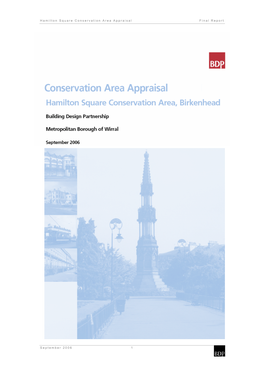 Hamilton Square Conservation Area Appraisal Final Report