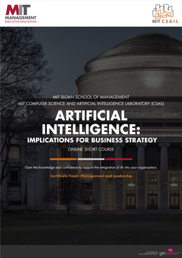 Artificial Intelligence: Implications for Business Strategy Online Short Course