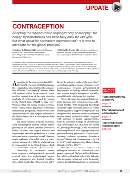 Contraception