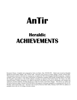 An Tir Heraldic Achievements Ithra Class