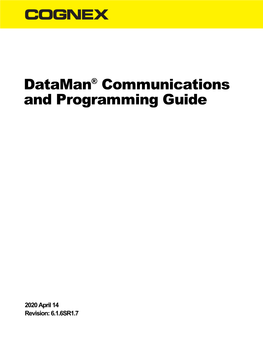 Dataman® Communications and Programming Guide