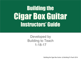 Cigar Box Guitars