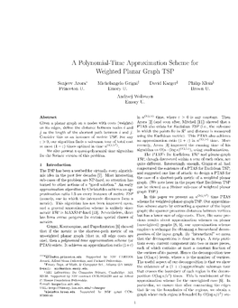 A Polynomial-Time Approximation Scheme For