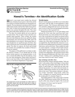 Termites—An Identification Guide