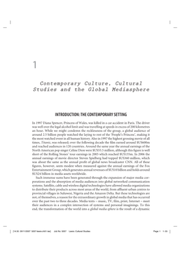 Contemporary Culture, Cultural Studies and the Global Mediasphere
