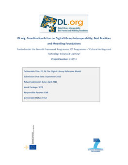 D3.2B Digital Library Reference Model