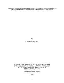 University of Florida Thesis Or Dissertation Formatting