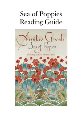 Sea of Poppies Reading Guide