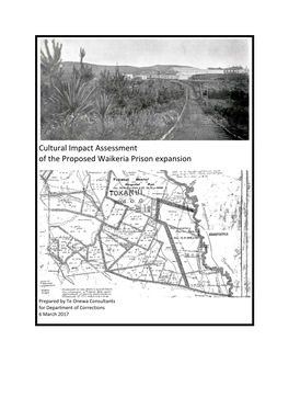 Cultural Impact Assessment of the Proposed Waikeria Prison Expansion