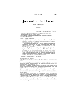 Journal of the House