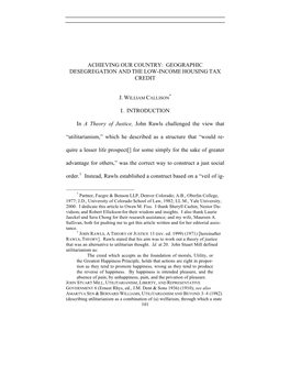 Achieving Our Country: Geographic Desegregation and the Low-Income Housing Tax Credit