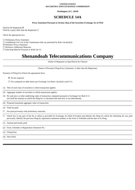 Shenandoah Telecommunications Company