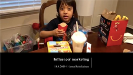 Influencer Marketing