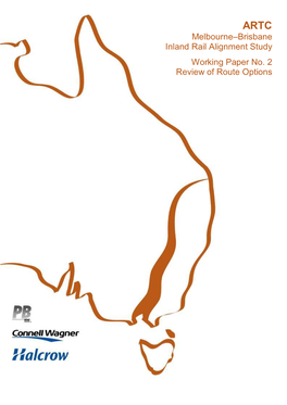 Melbourne–Brisbane Inland Rail Alignment Study Working Paper No