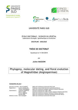 Phylogeny, Molecular Dating, and Floral Evolution of Magnoliidae (Angiospermae)