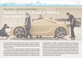 Dynamic Growth Based on Making Ever-Better Cars
