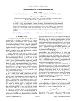 Quantum Zeno Effect for a Free-Moving Particle