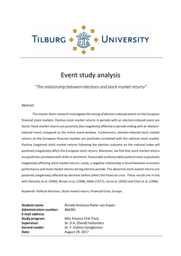 Event Study Analysis