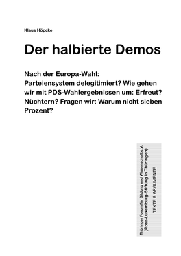 Der Halbierte Demos